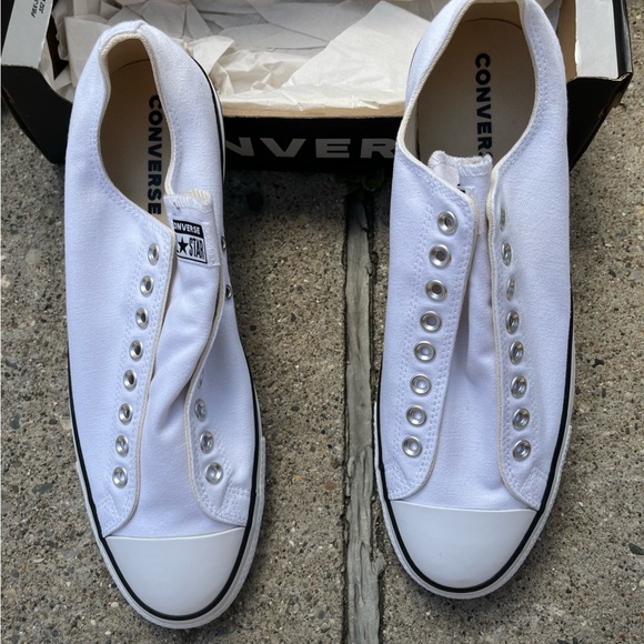 Converse Other - Converse White Slip-On Men's Shoes
